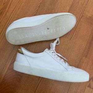 Burberry white women’s sneakers
